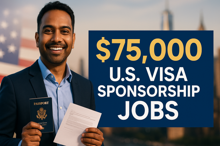 $75,000 U.S. Visa Sponsorship Opportunities for Immigrants – Secure Legal Work in America